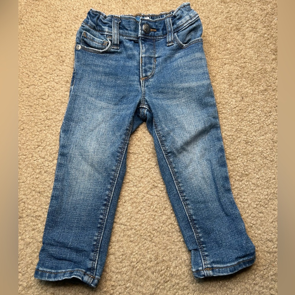 Old Navy Toddler Boy Blue Denim Skinny Jeans 18-24Months